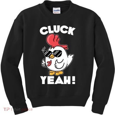Funny Cluck Yeah! Cool Chicken Kids Sweatshirt