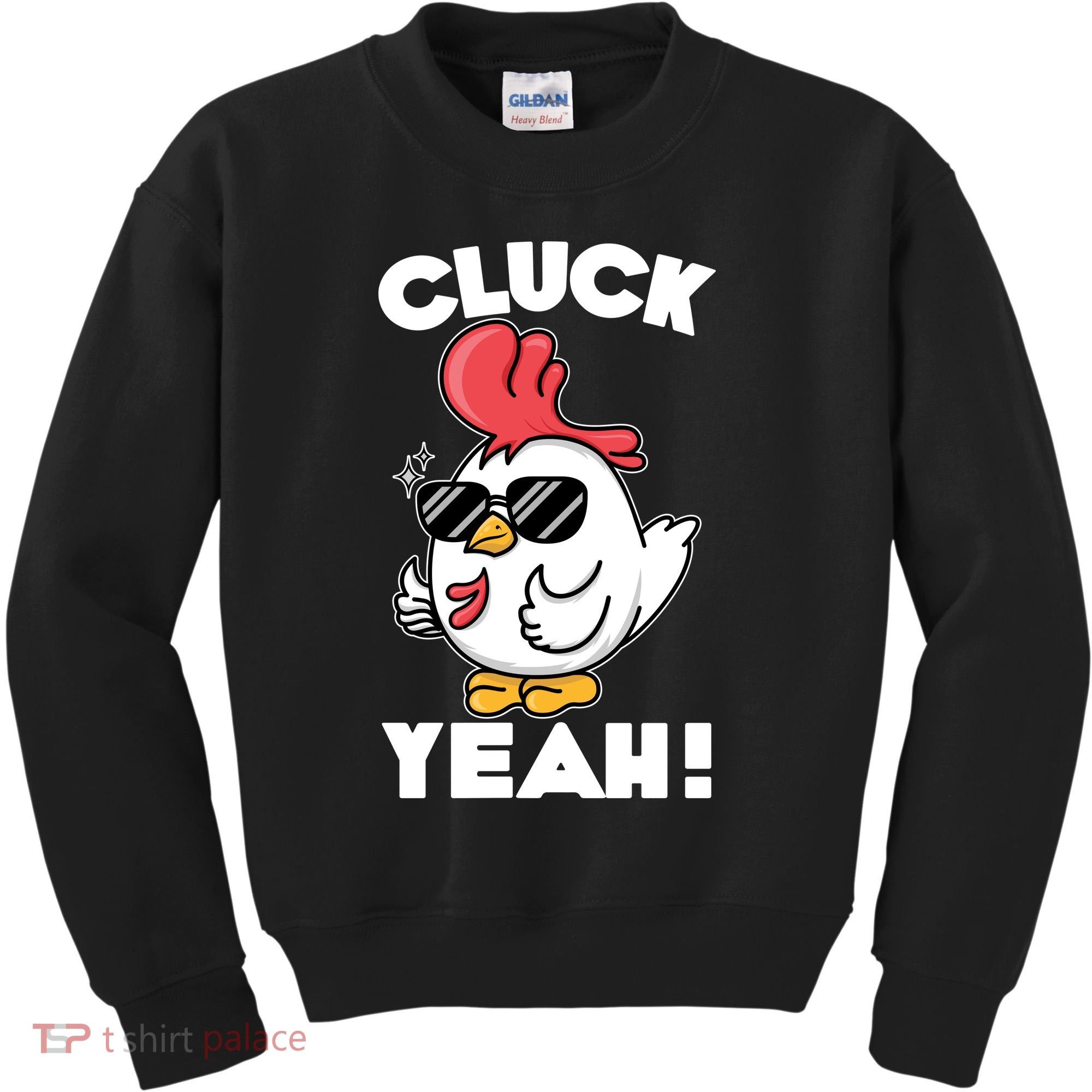 Funny Cluck Yeah! Cool Chicken Kids Sweatshirt