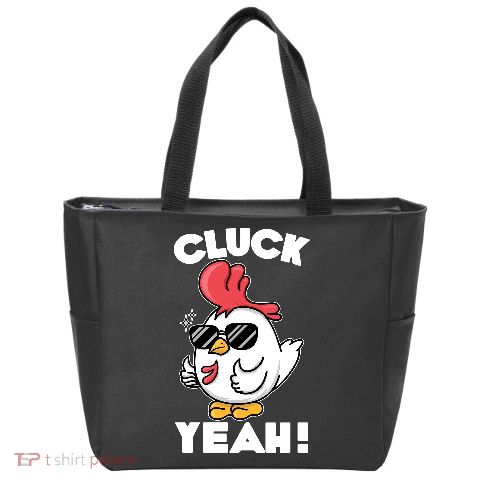 Funny Cluck Yeah! Cool Chicken Tote Bag