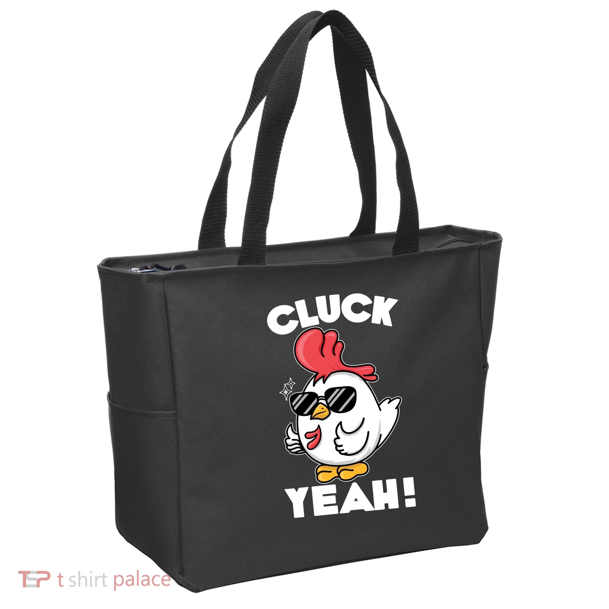 Funny Cluck Yeah! Cool Chicken Tote Bag