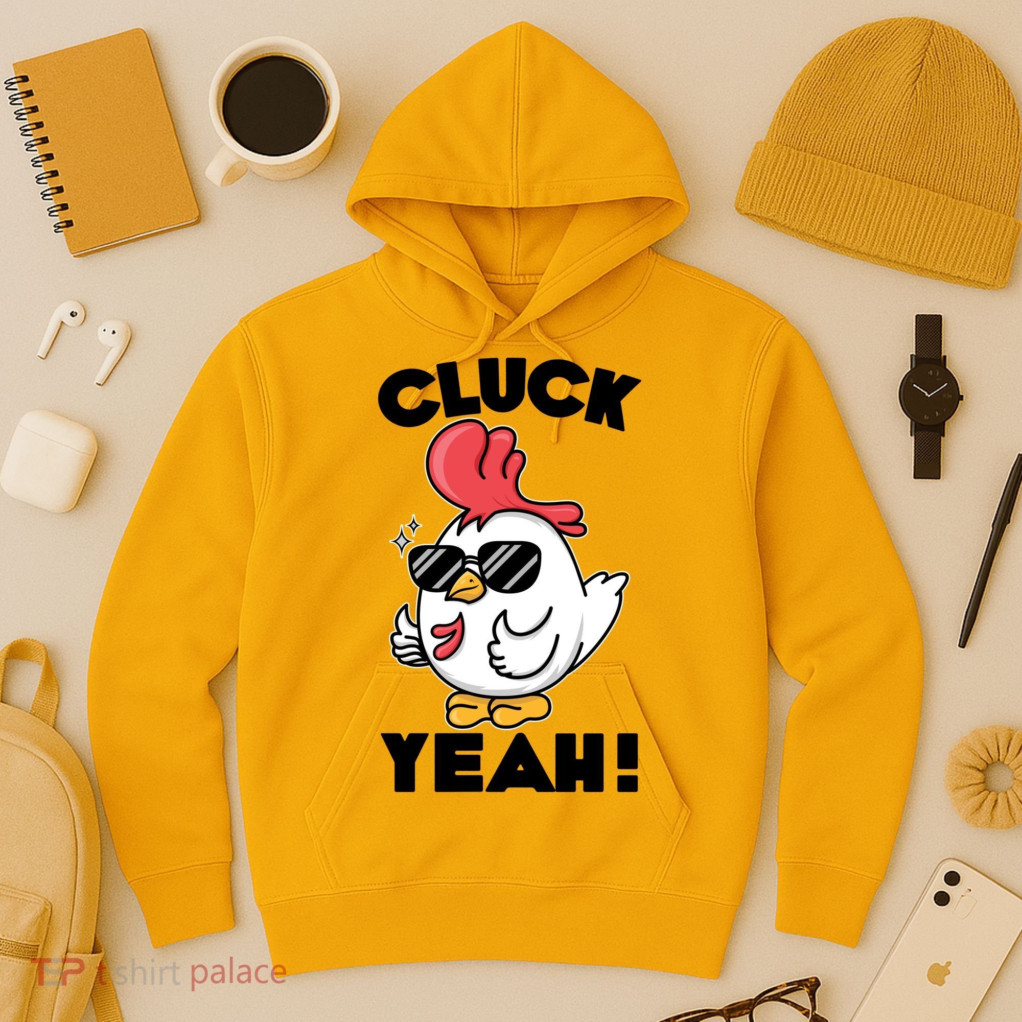 Funny Cluck Yeah! Cool Chicken Hoodie