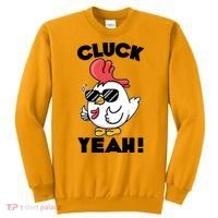Funny Cluck Yeah! Cool Chicken Sweatshirt thumb 0