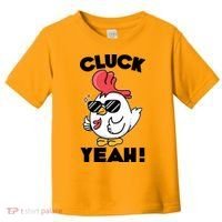 Funny Cluck Yeah! Cool Chicken Toddler T-Shirt thumb 0