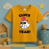 Funny Cluck Yeah! Cool Chicken Toddler T-Shirt thumb 3