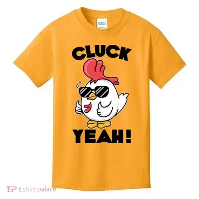 Funny Cluck Yeah! Cool Chicken Kids T-Shirt