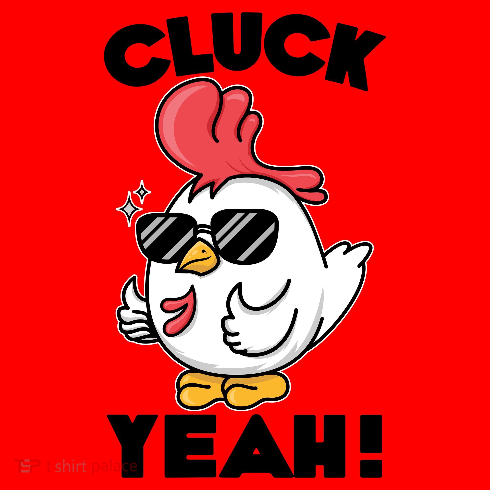 Funny Cluck Yeah! Cool Chicken Santa Hat