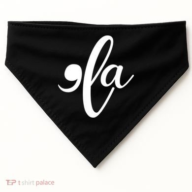 Funny Comma La Kamala Harris USA-Made Doggie Bandana
