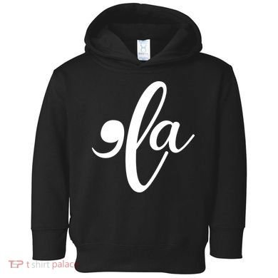Funny Comma La Kamala Harris Toddler Hoodie