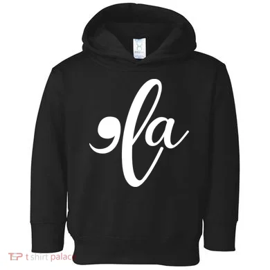 Funny Comma La Kamala Harris Toddler Hoodie
