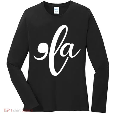Funny Comma La Kamala Harris Women's Long Sleeve Shirt