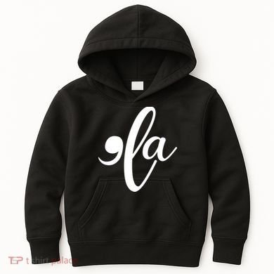 Funny Comma La Kamala Harris Kids Hoodie
