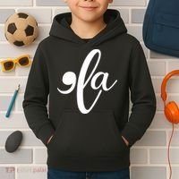 Funny Comma La Kamala Harris Kids Hoodie thumb 2