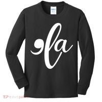Funny Comma La Kamala Harris Kids Long Sleeve Shirt thumb 0