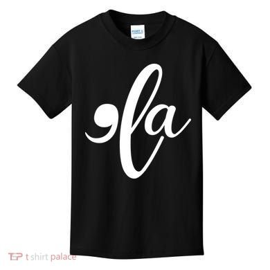 Funny Comma La Kamala Harris Kids T-Shirt