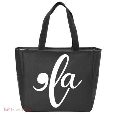Funny Comma La Kamala Harris Tote Bag