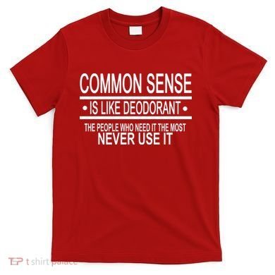 Funny Common Sense Sarcastic Meme T-Shirt