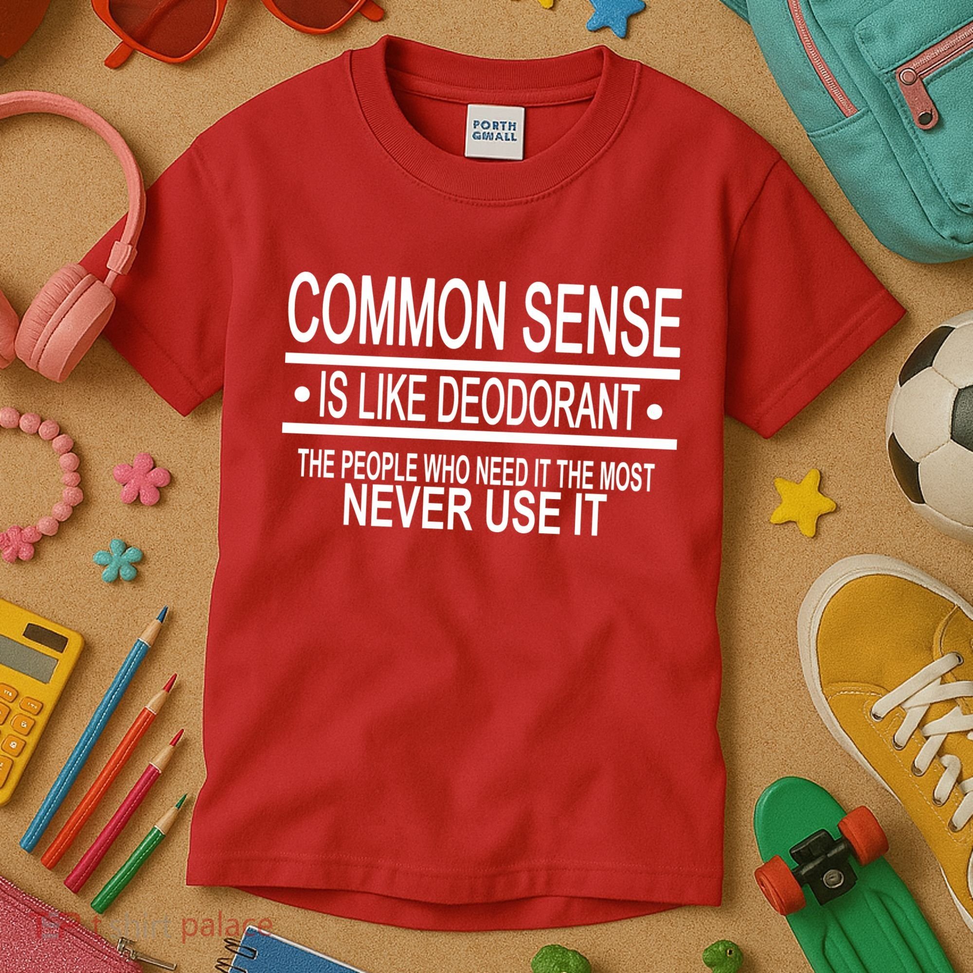 Funny Common Sense Sarcastic Meme Kids T-Shirt