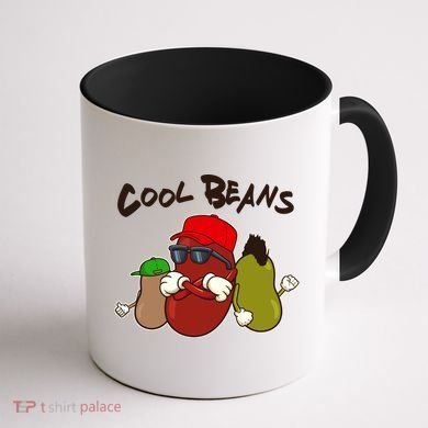 Funny Cool Beans Coffee Mug back