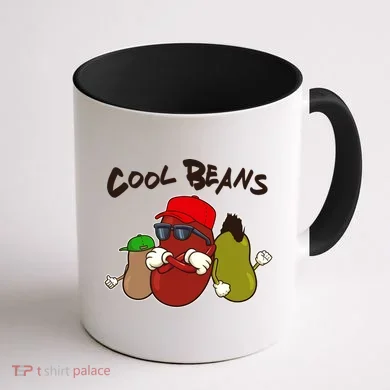 Funny Cool Beans Coffee Mug back