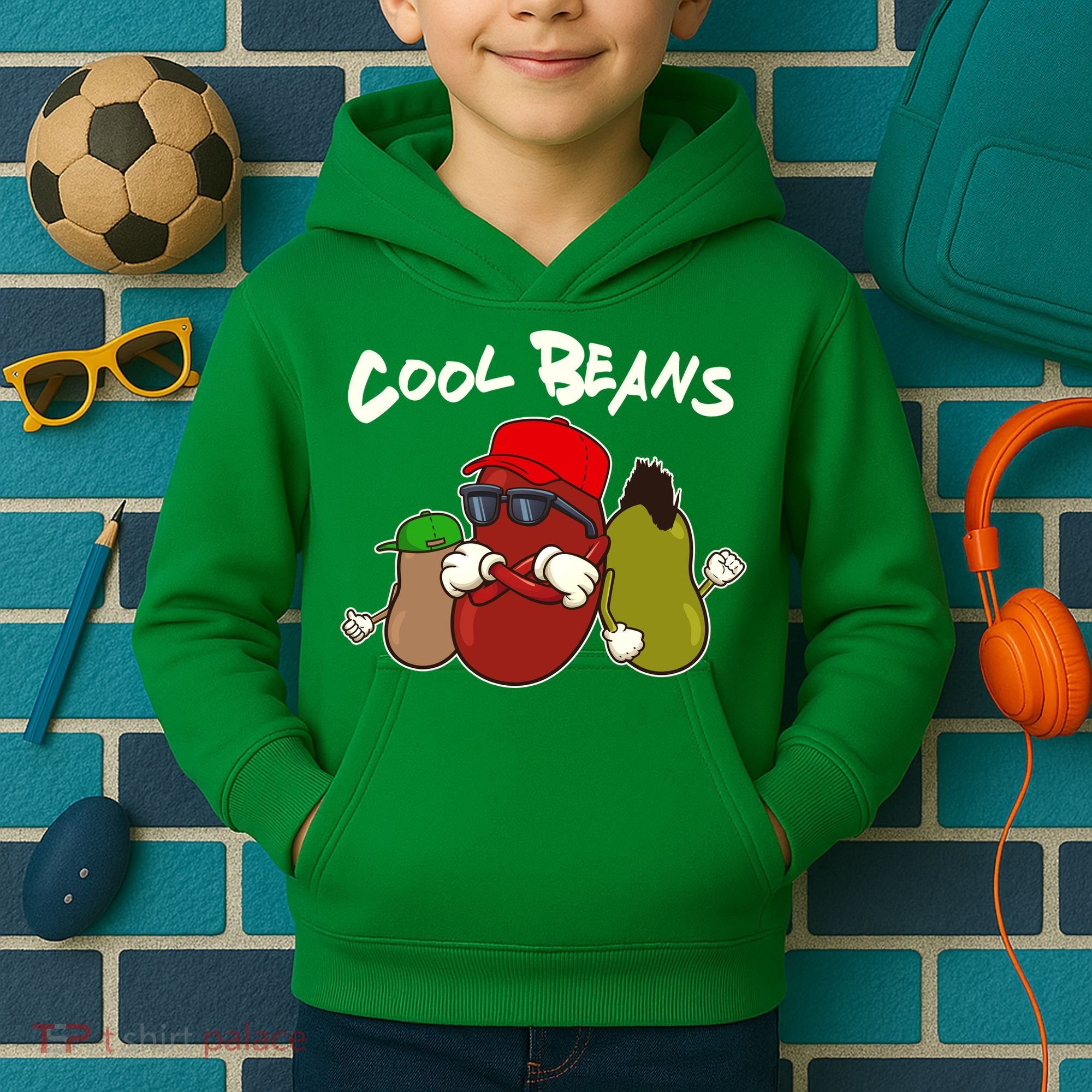 Funny Cool Beans Kids Hoodie