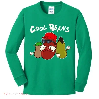 Funny Cool Beans Kids Long Sleeve Shirt