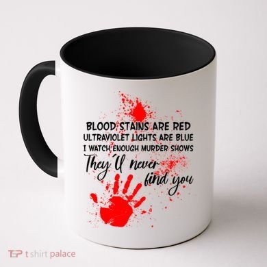Funny Creepy Blood Stains Are Red Poem Coffee Mug