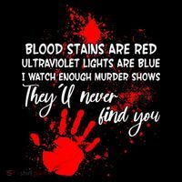 Funny Creepy Blood Stains Are Red Poem Mousepad thumb 1