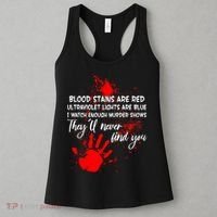 Funny Creepy Blood Stains Are Red Poem Women's Tank Top thumb 3