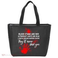 Funny Creepy Blood Stains Are Red Poem Tote Bag thumb 0