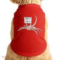 Funny Creepy Free Mask Alien Face Hugger Doggie Tank thumb 0