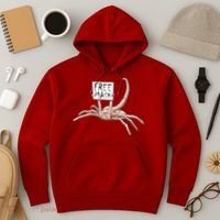 Funny Creepy Free Mask Alien Face Hugger Hoodie thumb 3
