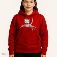 Funny Creepy Free Mask Alien Face Hugger Hoodie thumb 5