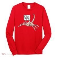Funny Creepy Free Mask Alien Face Hugger Long Sleeve Shirt thumb 0