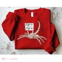 Funny Creepy Free Mask Alien Face Hugger Sweatshirt thumb 2