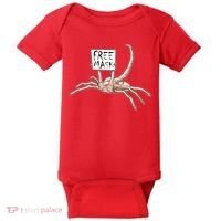 Funny Creepy Free Mask Alien Face Hugger Baby Bodysuit thumb 0