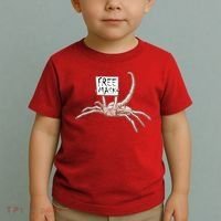 Funny Creepy Free Mask Alien Face Hugger Toddler T-Shirt thumb 2