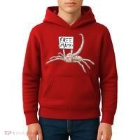 Funny Creepy Free Mask Alien Face Hugger Kids Hoodie thumb 4