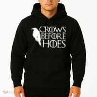 Funny Crows Before Hoes Hoodie thumb 2