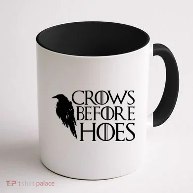Funny Crows Before Hoes Coffee Mug back