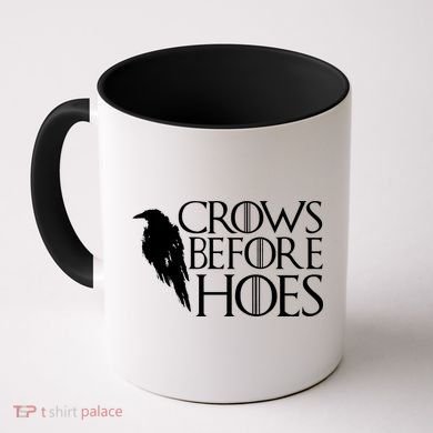 Funny Crows Before Hoes Coffee Mug