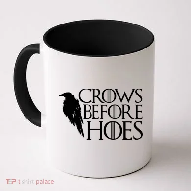 Funny Crows Before Hoes Coffee Mug