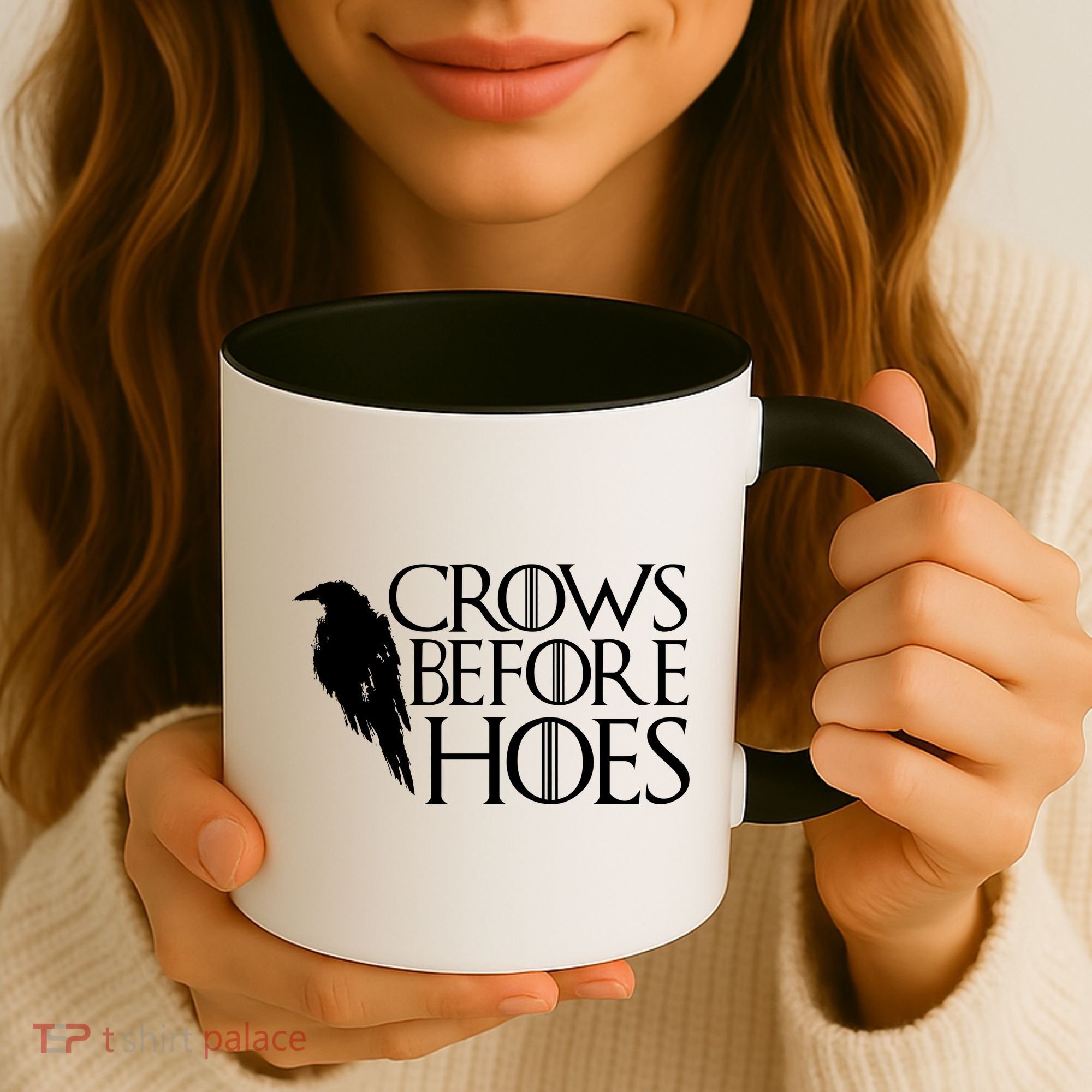 Funny Crows Before Hoes Coffee Mug