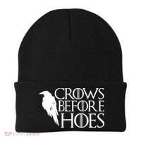 Funny Crows Before Hoes Beanie thumb 0