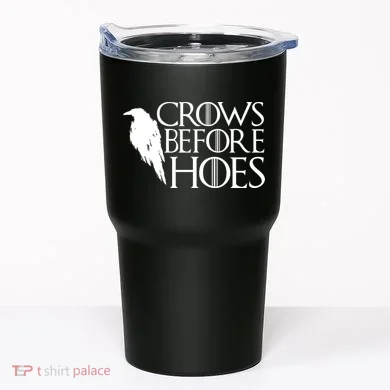 Funny Crows Before Hoes Tumbler