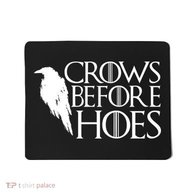 Funny Crows Before Hoes Mousepad