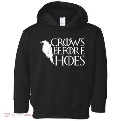 Funny Crows Before Hoes Toddler Hoodie