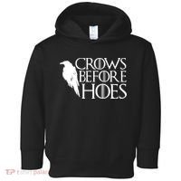 Funny Crows Before Hoes Toddler Hoodie thumb 0
