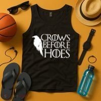Funny Crows Before Hoes Tank Top thumb 4