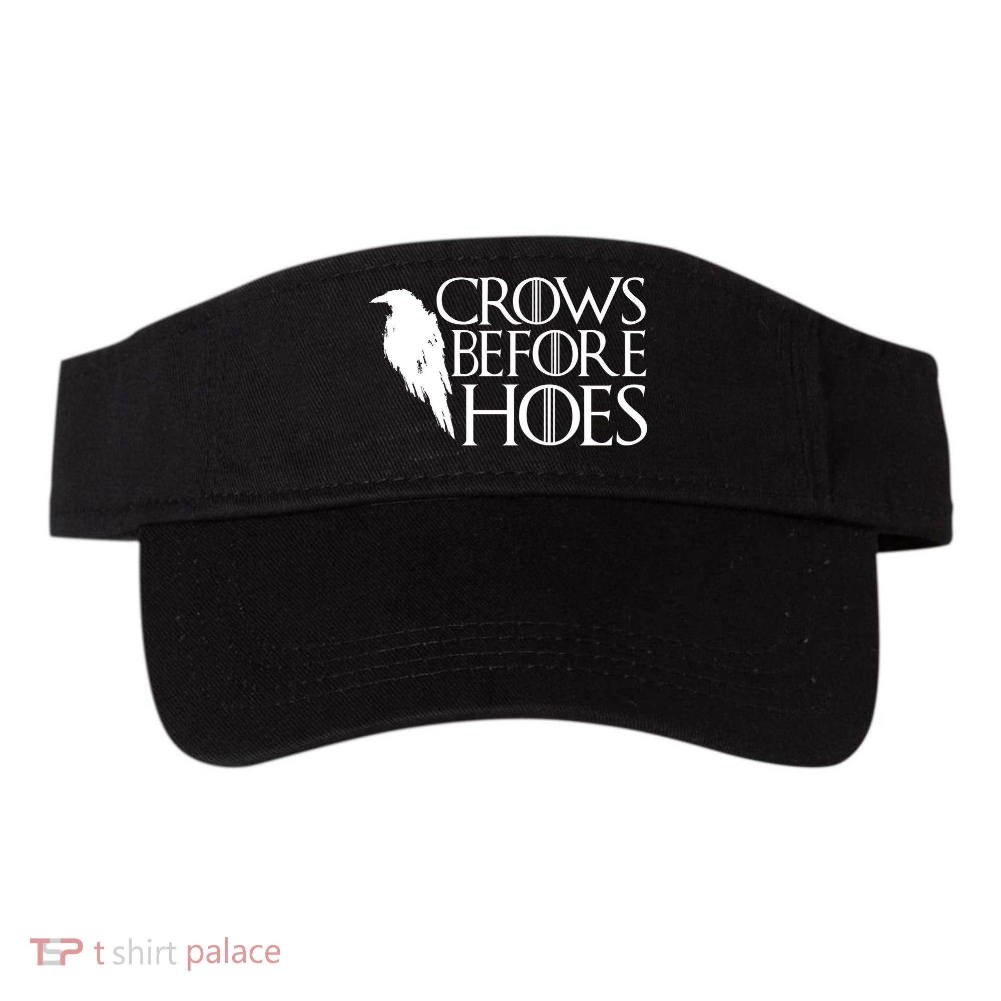Funny Crows Before Hoes Visor