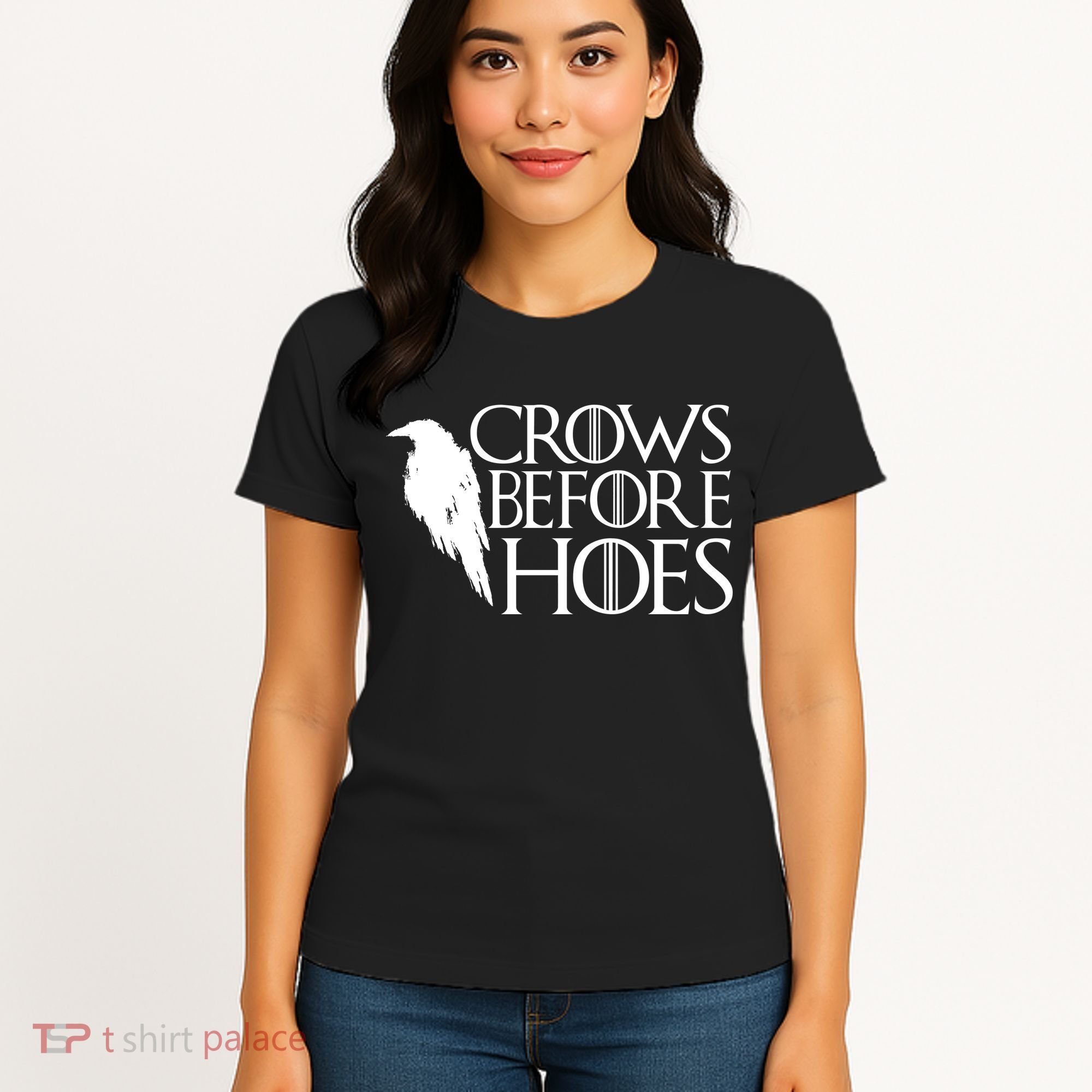 Funny Crows Before Hoes Women's T-Shirt